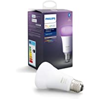 Philips Hue Bombilla Inteligente LED E27- con Bluetooth- Luz Blanca y Color- Compatible con Alexa y Google Home